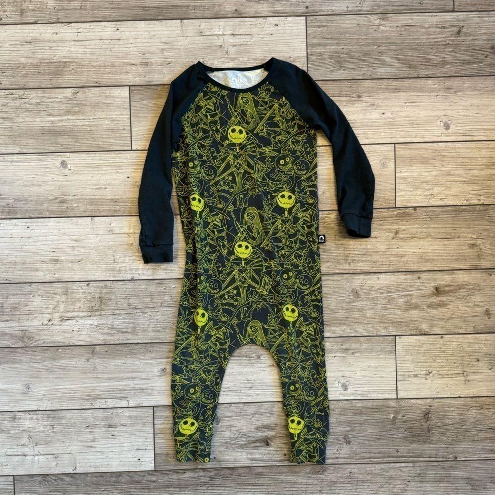 Rags | Disney Nightmare Before Christmas Long Sleeve Neon Romper | Size: 3/4